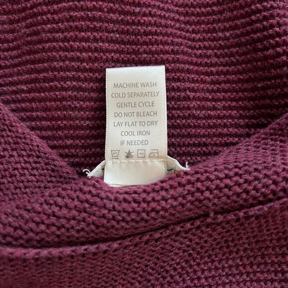 Max Studio Crochet Knit Sleeveless Midi Dress Women's Size Small Burgundy Maroon - Picture 10 of 10